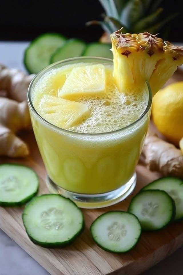 Pineapple and Cucumber Juice Recipe