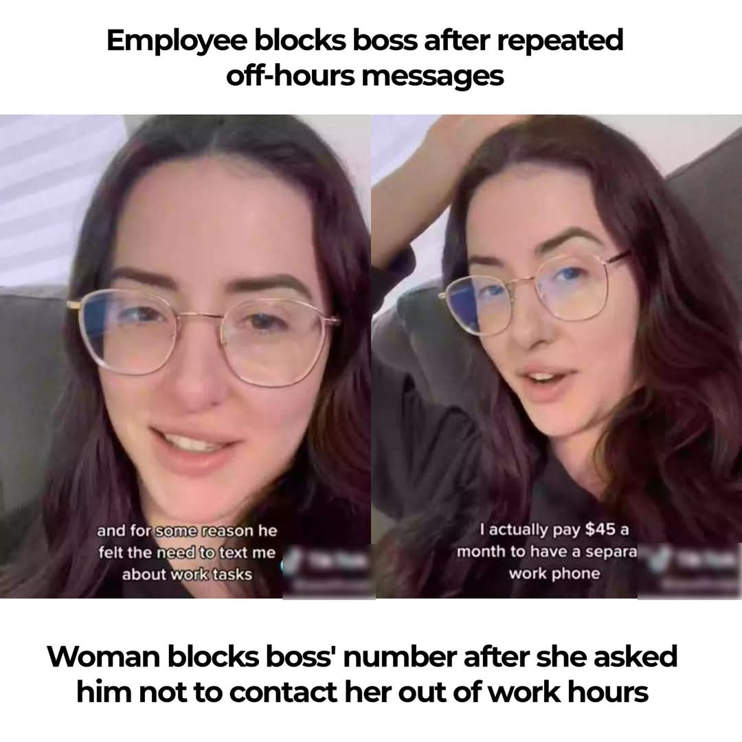 Employee blocks boss after repeated off-hours messages