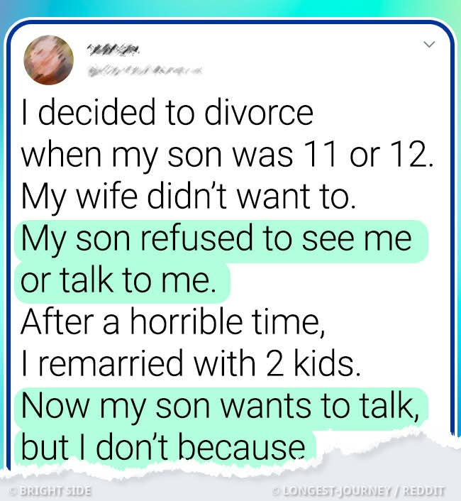 My Son From My First Marriage Has Contacted Me, but I Don’t Want to See Him