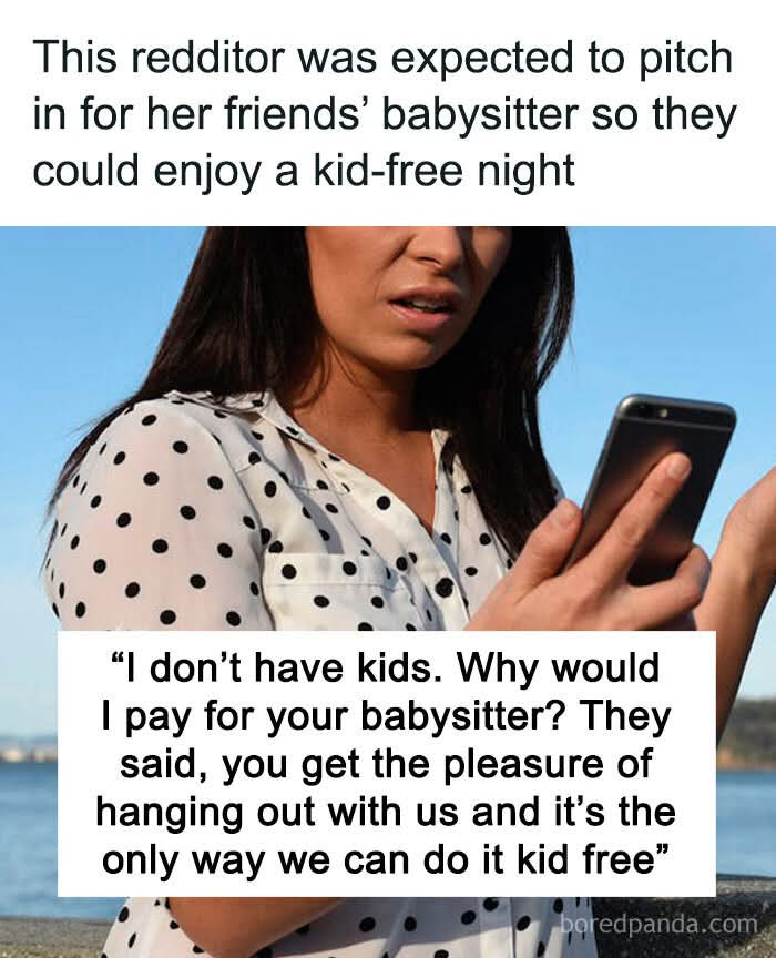 Woman Refuses To Chip In For Babysitting Because She Doesn’t Even Have Kids, Asks If She’s A Jerk