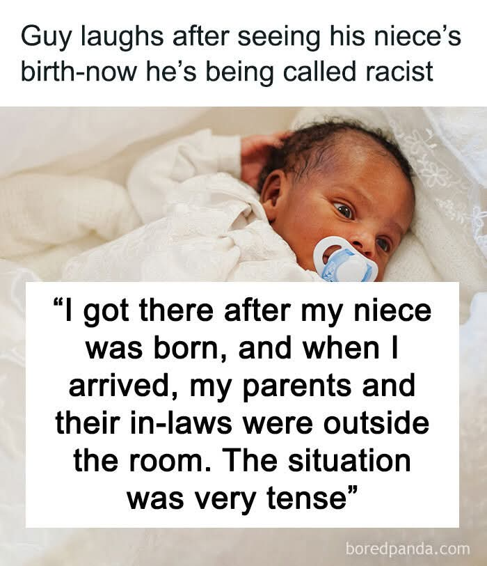 Guy Laughs After Seeing His Niece’s Birth—Now He’s Being Called Racist