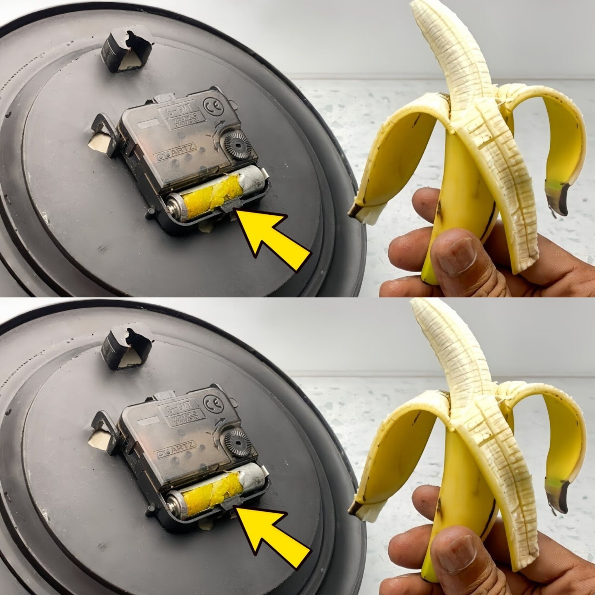 Go Green With A Banana Peel: A Creative Twist On Powering Your Wall Clock