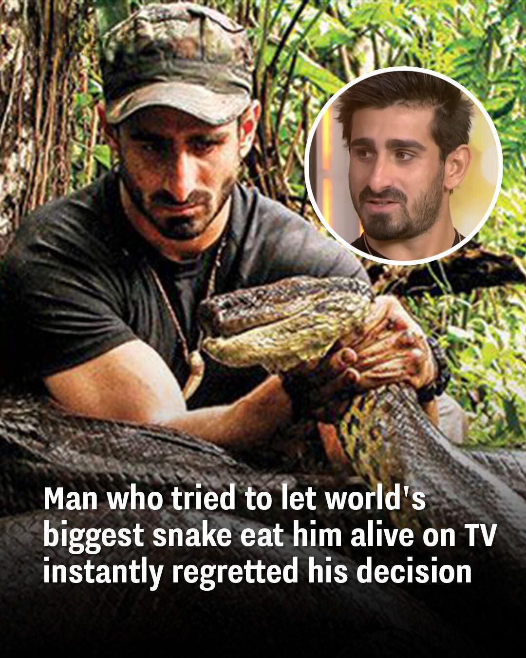 Man Who Tried To Get Eaten Alive By Snake Filmed The Whole Thing