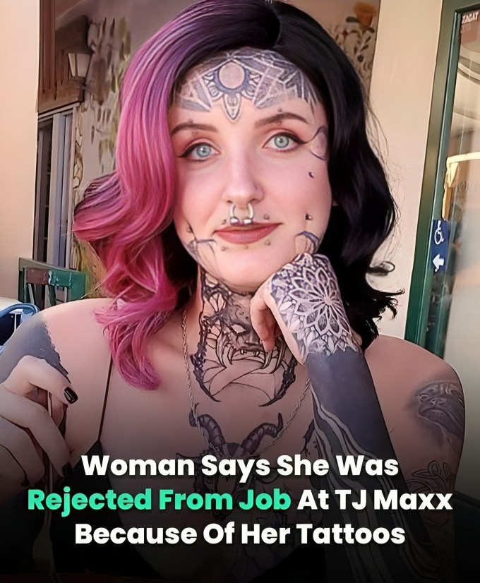 23-Yr-Old With Piercings And Face Tattoos Is Fuming That A Store Rejected Her Job Application.