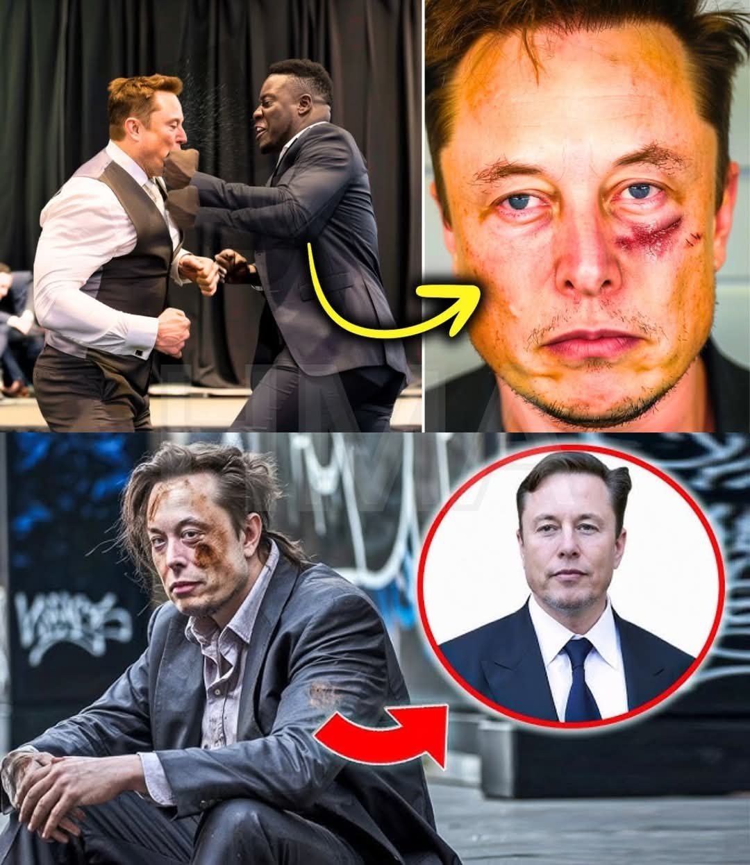 SHOCK!!! A Black man pushed Elon Musk down at a scientific meeting simply for saying this /dn