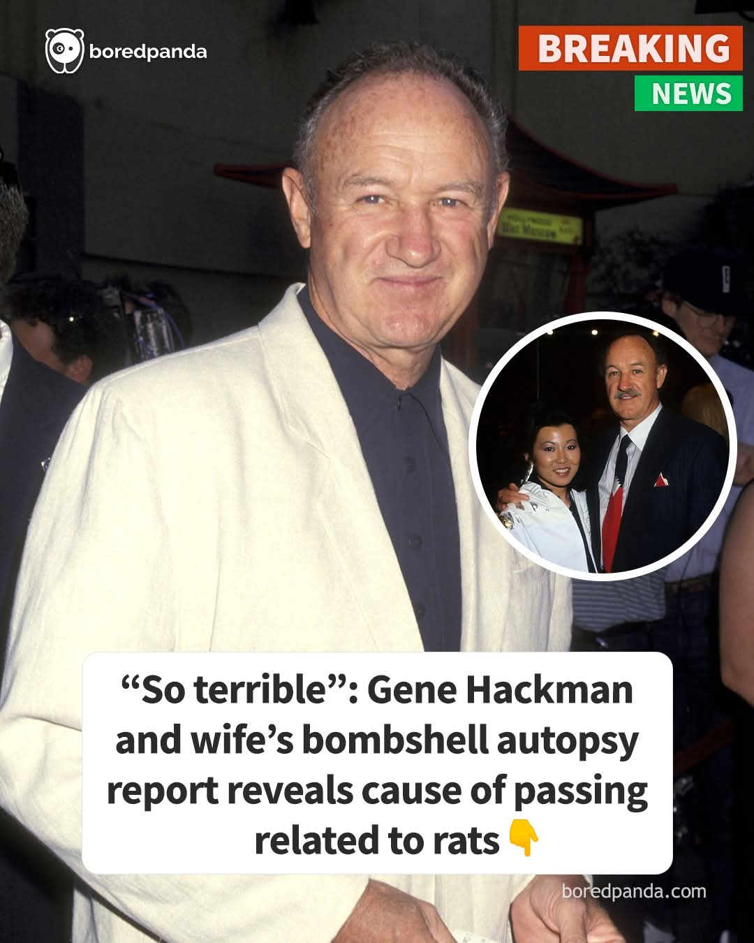 Gene Hackman And Wife’s Bombshell Autopsy Report Reveals Cause Of Passing Related To Rats