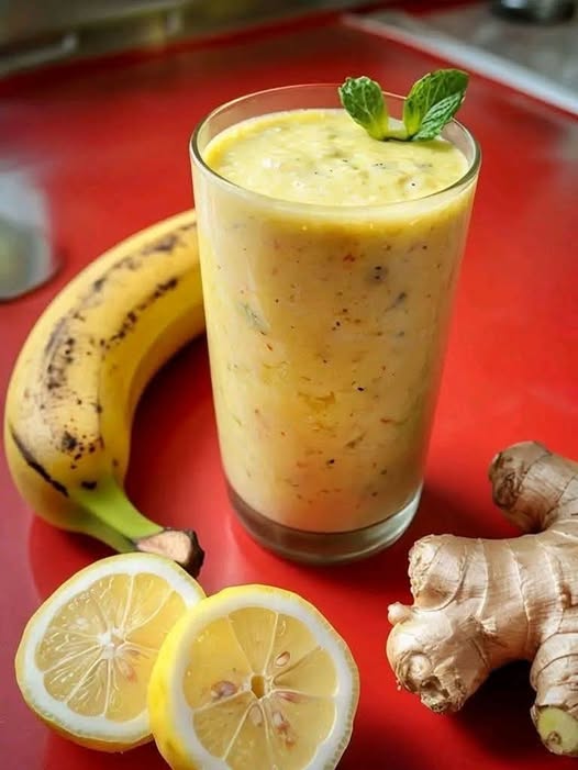 Banana-Lemon-Ginger Smoothie: Boost Energy, Digestion, Immunity