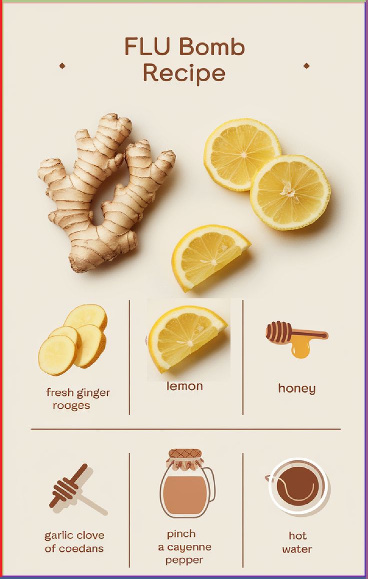 Natural Remedy for Flu Relief with Ginger and Honey