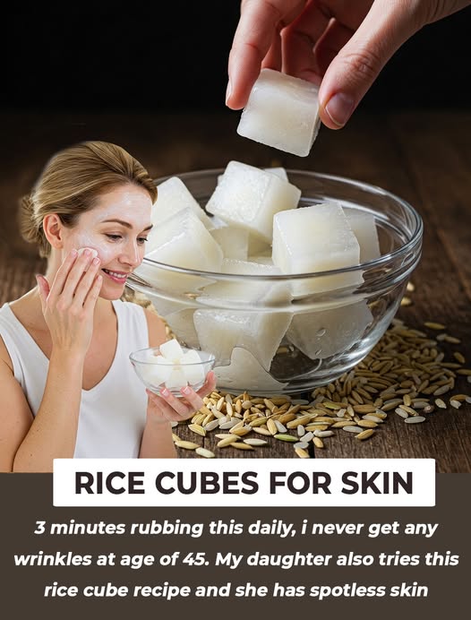 Rice Water Ice Cubes: Glowing Skin Trick