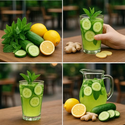 Detox Water: Cucumber, Ginger, Mint & Lemon Benefits