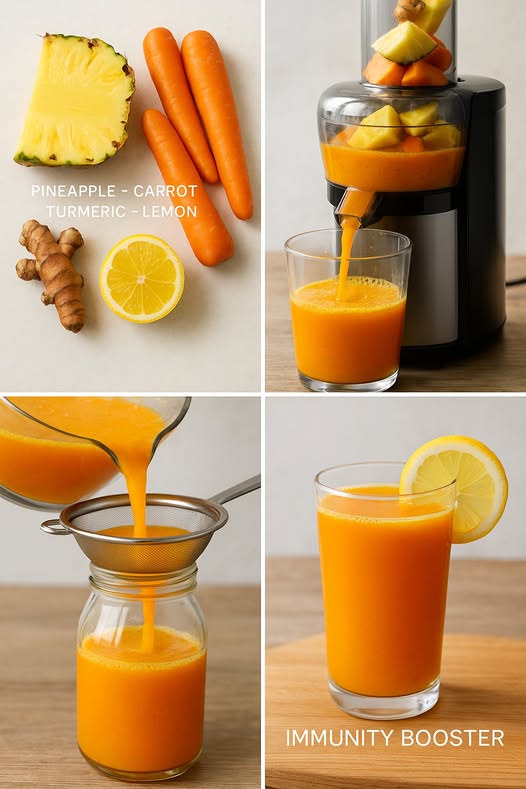 Refreshing Pineapple Turmeric Juice for Health and Vitality
