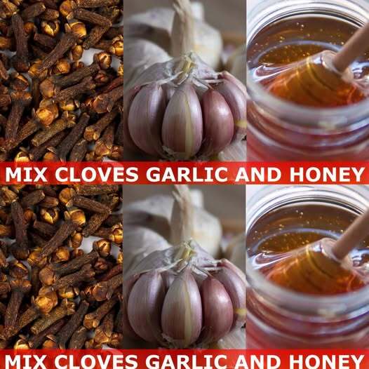 Natural Remedy with Cloves, Garlic, and Honey Benefits
