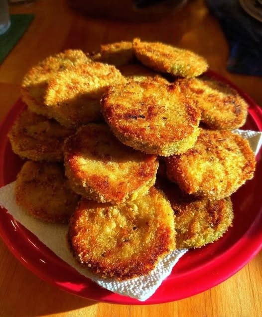 Crispy Baked Green Tomatoes with Herbed Breadcrumbs