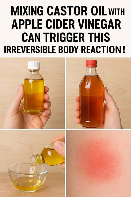 Castor Oil + Apple Cider Vinegar: The Powerful Combo That Can Detox Your Body (But Use It Safely!)