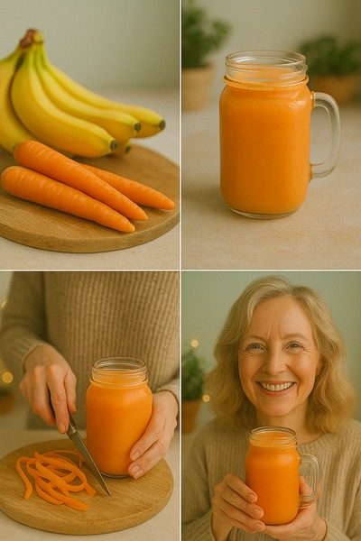 Carrot and Banana Smoothie for Seniors