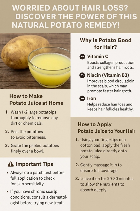 Stop Hair Loss Naturally: The Potato Trick You’ve Never Tried