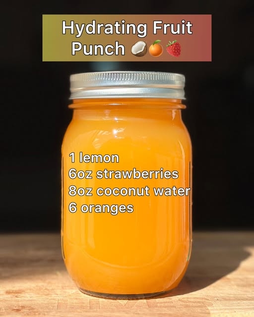 Lemon-Orange-Strawberry-Coco H2O Juice: Boost, Hydrate, Glow