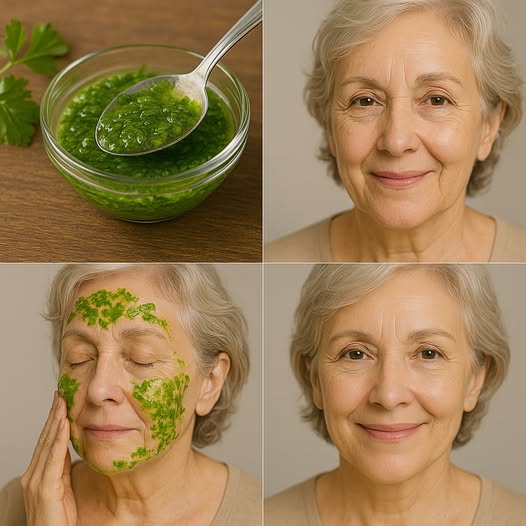 Parsley Collagen Mask: Brighten, Reduce Wrinkles, Tighten Pores